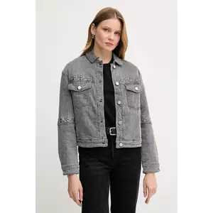 Gaudi geacă jeans culoarea gri, de tranziție, oversize, 521BD36003 imagine