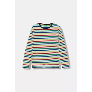United Colors of Benetton longsleeve din bumbac pentru copii cu imprimeu, 3FNLC10QB imagine