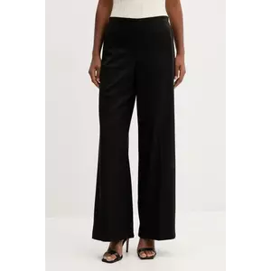 Marella pantaloni Emme by Marella culoarea negru, drept, high waist, 2525136141200 imagine