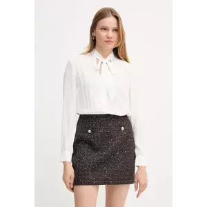 Gaudi rochie din lână culoarea maro, mini, mulată, 521FD15006 imagine