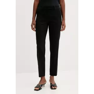 Marella pantaloni din lână culoarea negru, fason țigaretă, high waist, 2523136101200 imagine