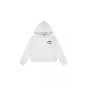 Levi's bluză copii MEET AND GREET WESTERN HOO culoarea bej, cu glugă, cu imprimeu, 3EN658 imagine