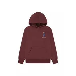 Levi's bluză copii SADDLE MAN HOODIE culoarea bordo, cu glugă, uni, 8EN717 imagine