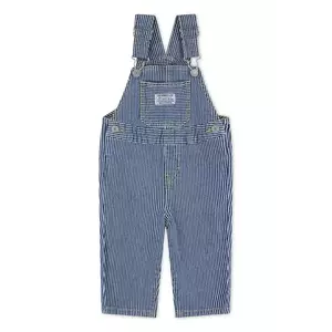 Levi's salopete din denim pentru copii RAILROAD STRIPE OVERALL 6EM321 imagine