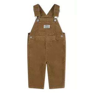 Levi's salopete din bumbac pentru copii CORDUROY OVERALL culoarea maro, uni, 6EJ335 imagine