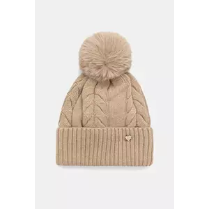 Jamiks căciulă de lână pentru copii DRACO II culoarea bej, JZI246 imagine