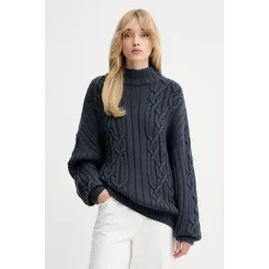 IRO pulover de lână culoarea bleumarin, călduros, cu turtleneck, WP12NOVANI imagine