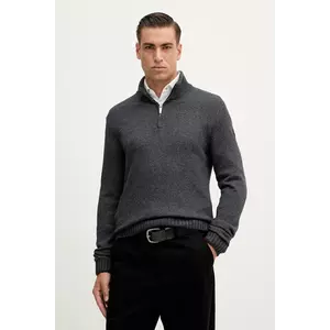 Colmar pulover de lână culoarea gri, cu turtleneck, 4472.5YR imagine