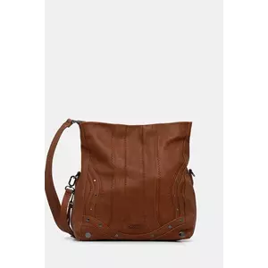 Desigual poșetă EMBRO PATCH LOVERTY C culoarea maro, 25WAXPA8 imagine