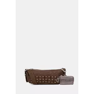 Desigual poșetă NEW PATCH 1 CHOCO culoarea maro, 25WAXPBO imagine