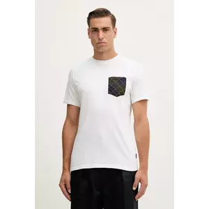 Barbour tricou din bumbac culoarea alb, cu imprimeu, MTS1470 imagine