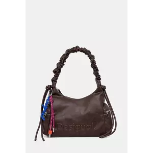 Desigual poșetă HALF LOGO MONTVIL culoarea maro, 25WAXPAY imagine