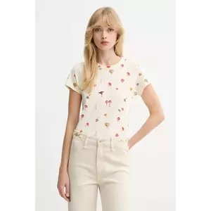 Rag & Bone tricou din bumbac culoarea bej, RE6E25FT3SW imagine