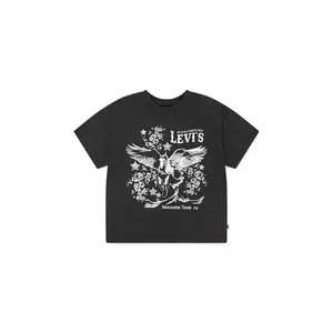 Levi's tricou copii RETRO LEVIS SS TEE culoarea negru, 4EN849 imagine