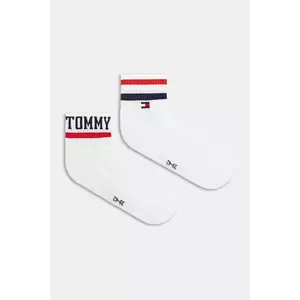 Tommy Jeans șosete 2-pack culoarea alb, 701236467 imagine