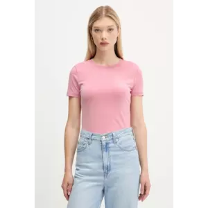 Desigual tricou AMBER culoarea roz, 25WWTK07 imagine