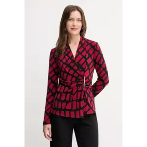 Joseph Ribkoff bluză culoarea bordo, cu imprimeu, 253139 imagine