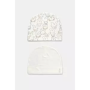 United Colors of Benetton căciulă copii 2-pack culoarea bej, 3DKAAA001 imagine