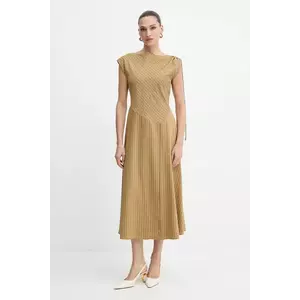 MAX&Co. rochie culoarea verde, midi, evazați, 2526226151200 imagine