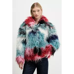 Desigual palton CLOUD LACROIX culoarea turcoaz, 25WWEW02 imagine