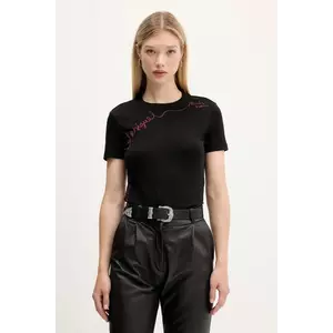 Desigual tricou CHARLY culoarea negru, 25WWTK08 imagine