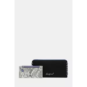 Desigual portofel CAPSULE TINY ZIP FIO culoarea negru, 25WAYP12 imagine