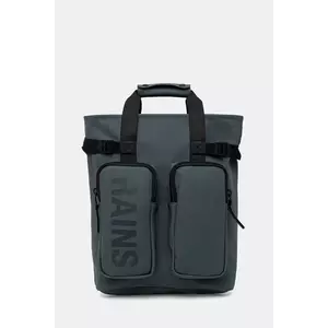Rains rucsac 14240 Texel Tote Backpack culoarea gri, mare, uni, 14240 imagine