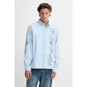 Desigual cămașă din bumbac GENOVA cu guler clasic, relaxed, 25WMCW24 imagine