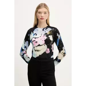 Desigual pulover NENUFAR LACROIX culoarea negru, light, 25WWJF46 imagine