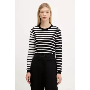 Desigual pulover de lână BERGEN culoarea negru, light, 25WWJF08 imagine