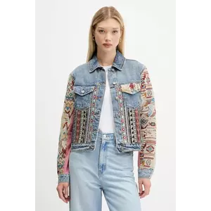 Desigual geacă jeans BOHO de tranziție, 25WWED10 imagine