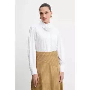 Marella cămașă din bumbac culoarea alb, cu guler clasic, regular, 2523116084200 imagine