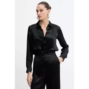 Marella cămașă Emme by Marella culoarea negru, cu guler clasic, regular, 2525116091200 imagine