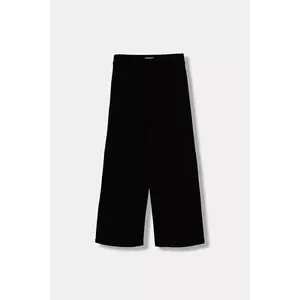 United Colors of Benetton pantaloni de trening pentru copii culoarea negru, uni, 46D6CE04C imagine