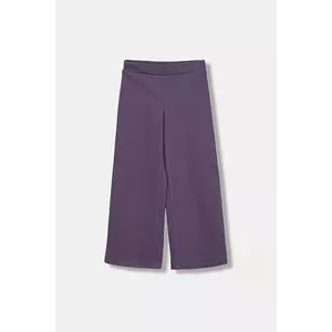 United Colors of Benetton pantaloni de trening pentru copii culoarea violet, uni, 46D6CE04C imagine