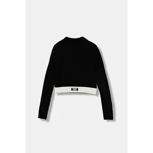 Elisabetta Franchi pulover copii culoarea negru, light, EFMA173.C.FL040 imagine