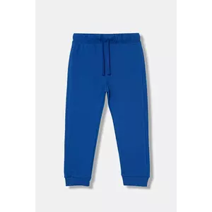 United Colors of Benetton pantaloni de trening din bumbac pentru copii uni, 3J68GF027 imagine