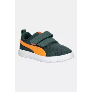 Puma sneakers pentru copii Courtflex V3 Mesh PS culoarea portocaliu, 398085 imagine
