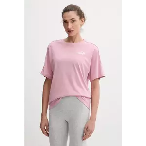 Puma tricou din bumbac culoarea violet, 685009 imagine