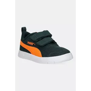 Puma sneakers pentru copii Courtflex V3 Mesh Inf culoarea portocaliu, 398086 imagine