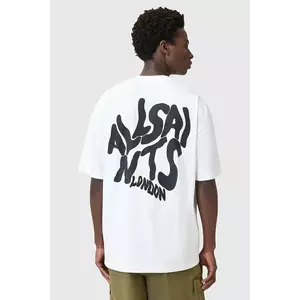 AllSaints tricou din bumbac ORLANDO culoarea verde, cu imprimeu, M066PC imagine