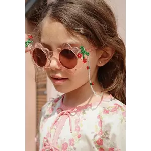 Konges Sløjd ochelari de soare copii SUNGLASSES JUNIOR FLOWER culoarea roz, KS102799 imagine