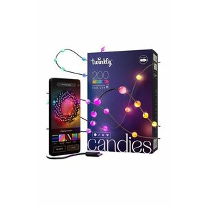 Twinkly ghirlandă led inteligentă Candies 200 RGB LED perły, 12 mb imagine