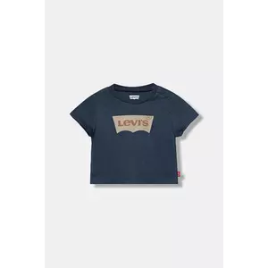 Levi's tricou din bumbac pentru bebeluși culoarea turcoaz, cu imprimeu, 6E8157 imagine