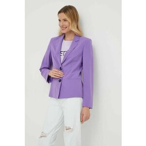 Sisley sacou culoarea violet, un singur rand de nasturi, neted imagine