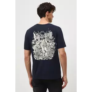 Medicine tricou din bumbac culoarea bleumarin, cu imprimeu imagine