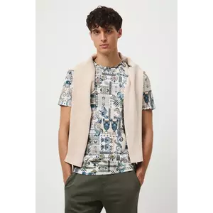 Medicine tricou din bumbac culoarea bej, modelator imagine