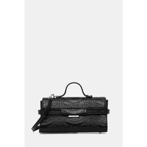 Trussardi poșetă de piele culoarea negru, Z363E106202N imagine