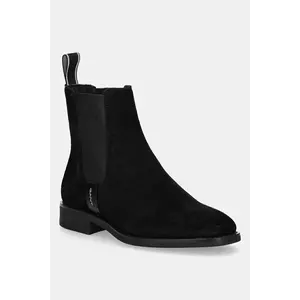 Gant botine din piele intoarsa Fayy culoarea negru, cu toc plat, 31553127 imagine