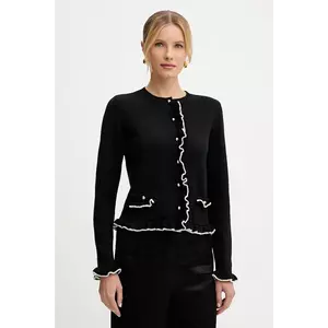 Luisa Spagnoli cardigan din lana culoarea negru, light, 100212 imagine